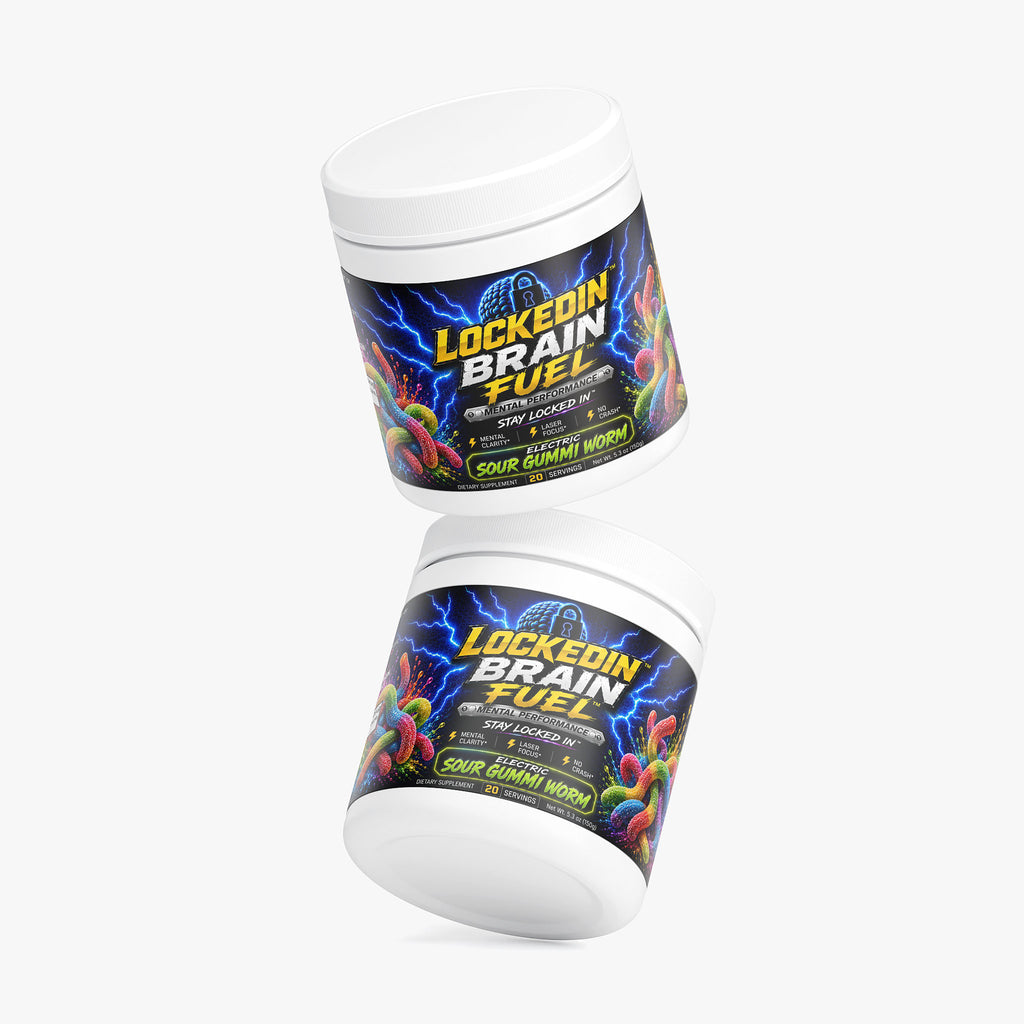 Locked In Brain Fuel Electric Sour Gummi Worm