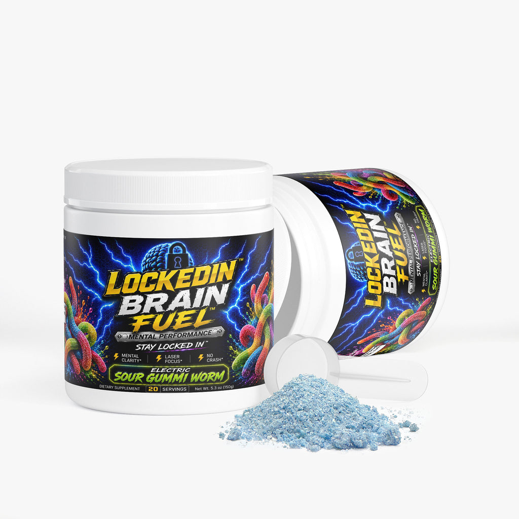 Locked In Brain Fuel Electric Sour Gummi Worm