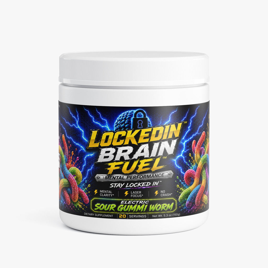 Locked In Brain Fuel Electric Sour Gummi Worm