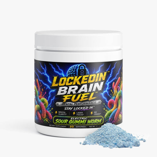 Locked In Brain Fuel Electric Sour Gummi Worm