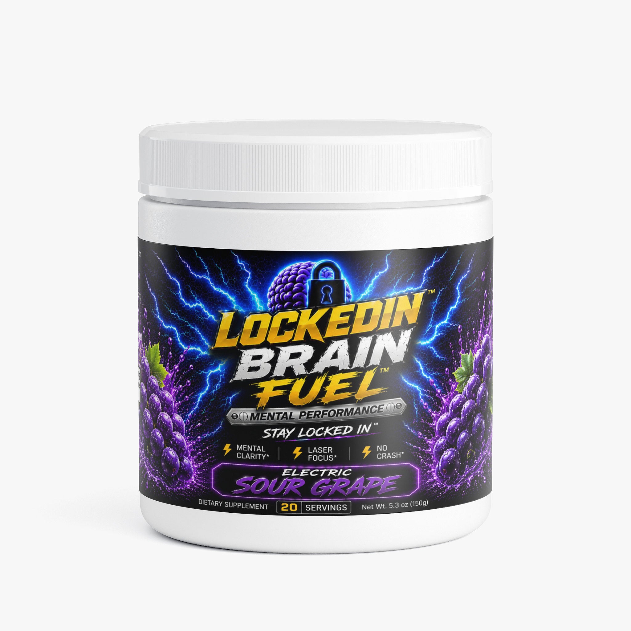 Locked In Brain Fuel Electric Sour Grape